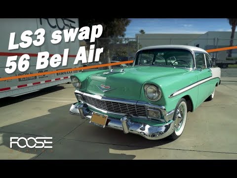 Road Test on LS3 Swapped 56 Bel Air - Foose Design