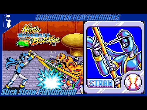 Ninja Baseball Bat Man (Arcade) - Stick Straw Playthrough