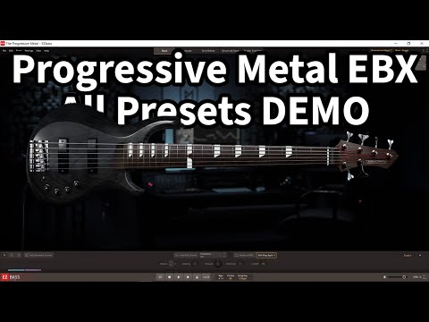 Toontrack EZBass Progressive Metal EBX All Presets Demo