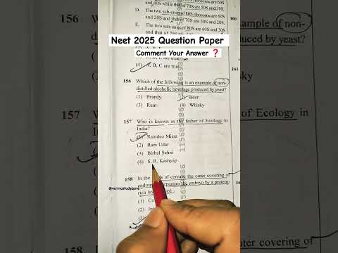 NEET 2025🥴 : Neet 2025 Question Paper Practice#neet#biology #study#aiims#motivation#shorts#viral