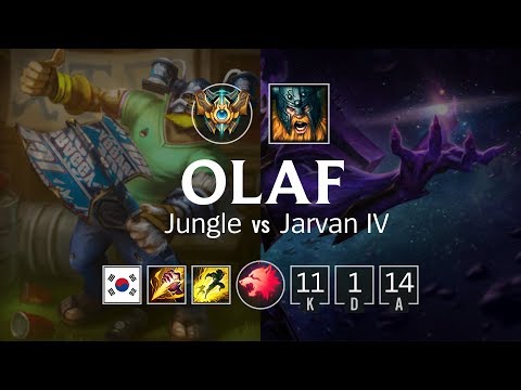 Olaf Jungle vs Jarvan IV - KR Challenger Patch 8.8