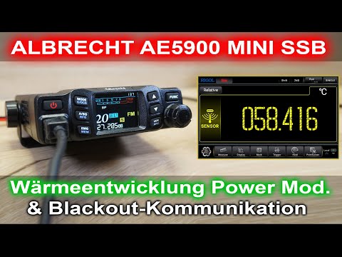 Albrecht AE5900 MINI SSB 😲 Heat generation 30 watts & blackout communication #cbfunk #albrecht #afu