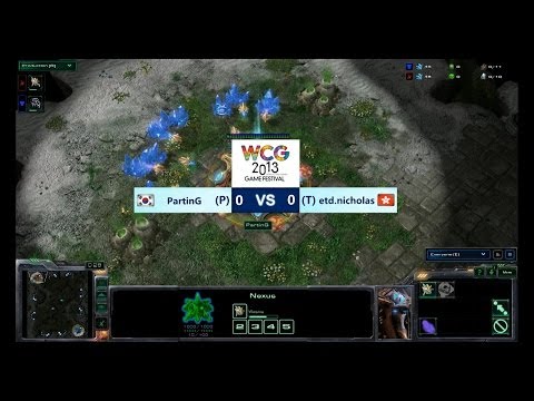 [WCG2013] G.F StarcraftII (SET1) PartinG vs etd.nicholas -English ver.