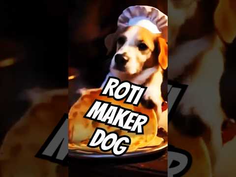 This dog makes roti | Funny dogs video #funnyshorts #funnydogs #cutedog #youtubeshorts