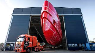 Superyacht Production inside Mega Factories – Billionaires’ yacht Manufacturing Process: Documentary