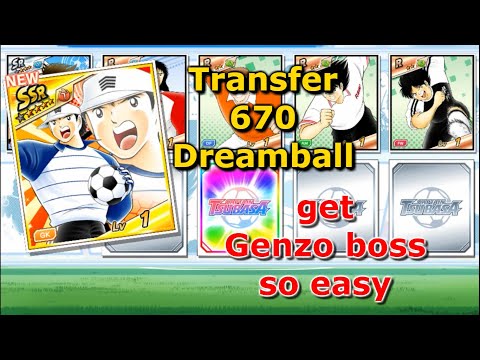 Captain Tsubasa Dream Team: Transfer 670 dreamball to get Genzo boss 0.1% but...