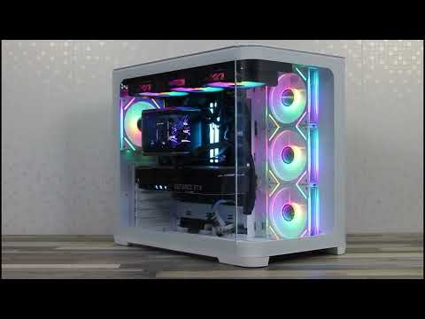 SAMA Neview 2851A White PC Case Unboxing, PC Assembly and LED Backlight
