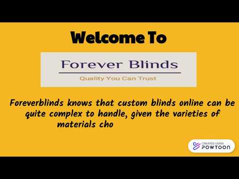 Videos from Forever Blinds