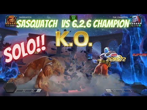 Sasquatch SOLO VS 6.2.6 Champion Boss. "Sorry about that Bud"