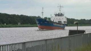 preview picture of video 'Nord-Ostsee-Kanal bei Hochdonn'