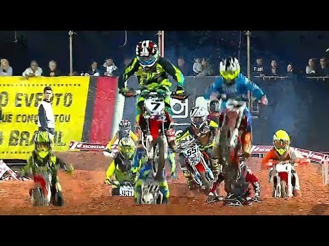 2a etapa Arenacross 2018 - Ilha Bela SP - Corrida intensa na 65cc