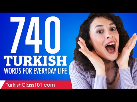 740 Turkish Words for Everyday Life - Basic Vocabulary #37