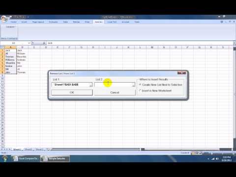 Excel Compare Data In Two Tables Software