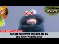 Sesame Street Cookie Monster Swallows An Egg And Dies