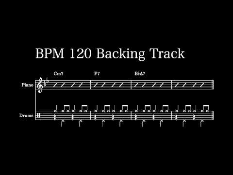 【Jazz Backing Track】B♭Major II-V-I(BPM120)