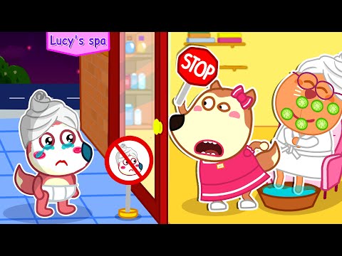 Oh No! Baby Wants to Join Girls Only Spa | Sharing is Caring with Baby