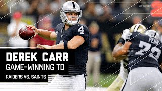 Derek Carr Leads Raiders on Game-Winning Drive | Raiders vs. Saints | NFL