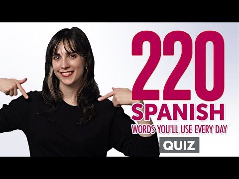 Quiz | 220 Spanish Words You'll Use Every Day - Basic Vocabulary #62