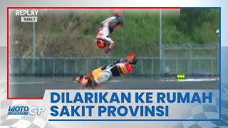 Marc Marquez Kecelakaan Parah hingga Dilarikan ke Rumah Sakit Provinsi, Sempat Terguling ke Gravel