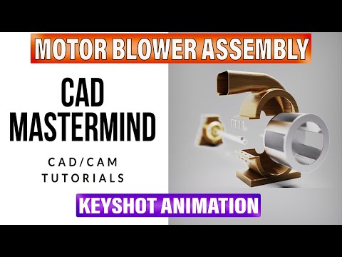 Motor Blower Assembly || Keyshot ANIMATION || SOLIDWORKS 2020
