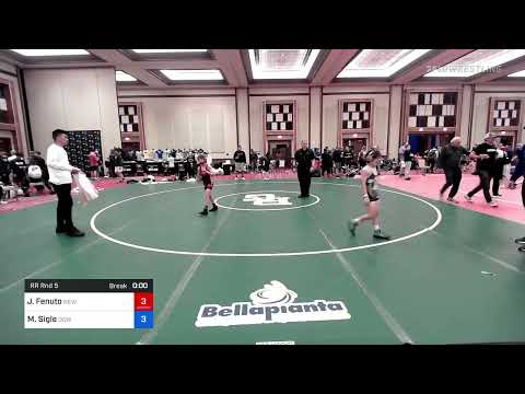 71 Lbs Rr Rnd 5 - John Anthony Fenuto, New Jersey Vs Mason Sigle, Downingtown Thunder Wrestling Cl