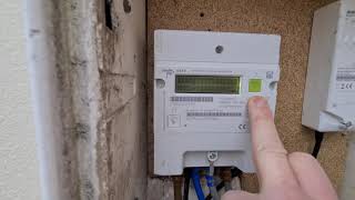 How to read the E470 Landis + Gyr electric meter