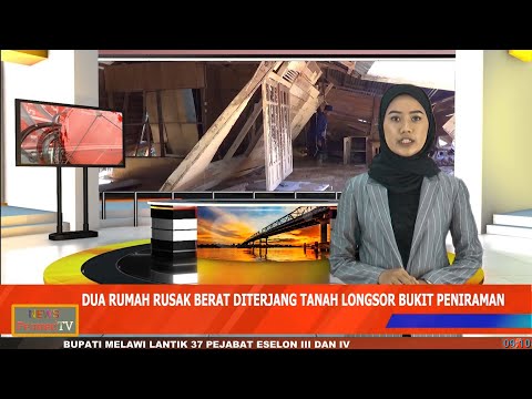 Video of Tanah Longsor Akibatkan Dua Rumah Warga Rusak Parah