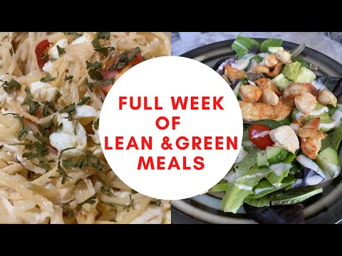 OPTAVIA FULL WEEK OF LEAN AND GREEN MEALS