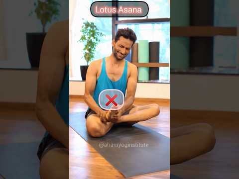 ❌ Try This Tutorial ✅Lotus Asan🧘‍♀#viral #shorts #padmasana #ahamyog