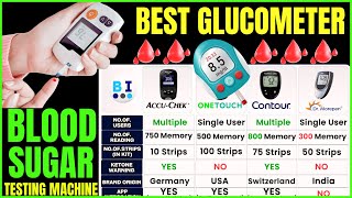 Best Glucometer in India 2025🔬Accu Chek vs Contour vs OneTouch | Top Blood Sugar Testing Machine