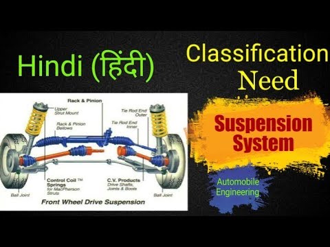 15) Suspension System || Classification || Hindi || Automobile Engineering Video