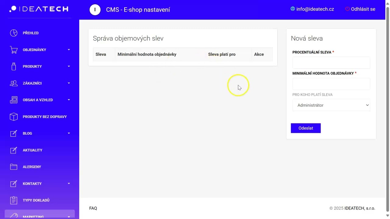 Video: % Sleva za velikost nákupu