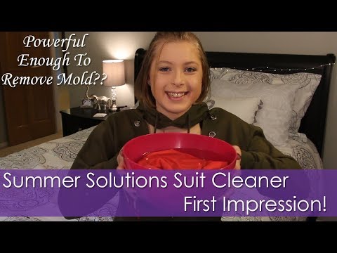Summer Solutions Suit Cleaner First Impressions! Powerful Enough To Remove Mold??