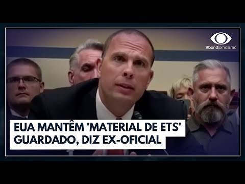 , title : 'Ex-agente da inteligência diz que EUA têm material biológico de ETs | Jornal da Noite'