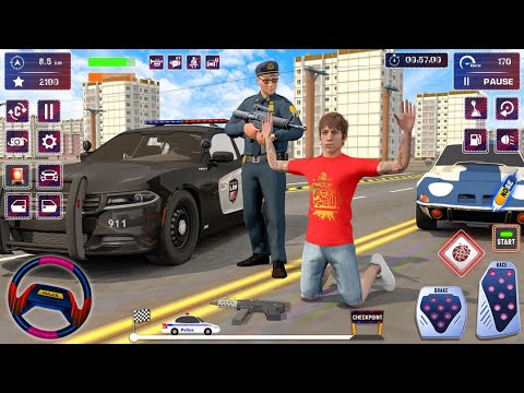 Police Truck Gangster Driver 3D - Cop Car Chase Driving Simulator - Android GamePlay