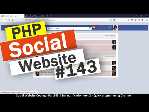 Social Website from scratch Part 8 Profile Page Top Bar | PHP | HTML | CSS | MYSQL Database