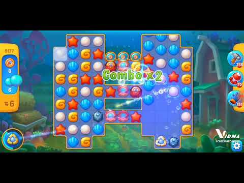 Fishdom. 9177 level no boosters and diamonds. 18 moves