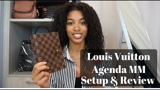 Louis Vuitton Agenda MM | 2017 REVIEW &amp; SETUP | KWSHOPS