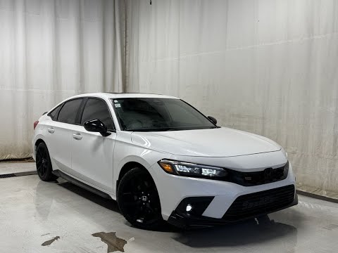 2022 Honda Civic Si Sedan Manual in White for sale at Park Mazda in Sherwood Park, AB