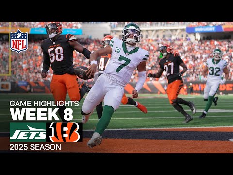 New York Jets vs. Cincinnati Bengals Game Highlights | NFL 2025 Season Week 8