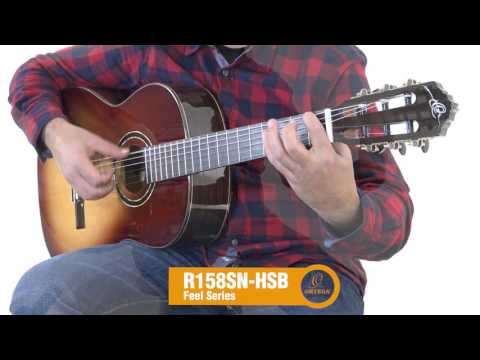 Ortega R158SN-HSB Lity top Podpalana ][ Gitara klasyczna z wąskim gryfem 4/4