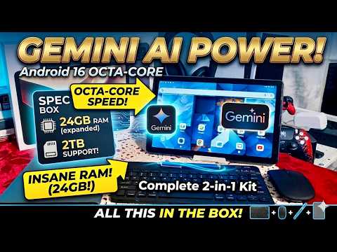 Tablet 10 Inch Android 16 Tablet, 32GB RAM 128GB ROM, 1TB Expansion video review thumbnail