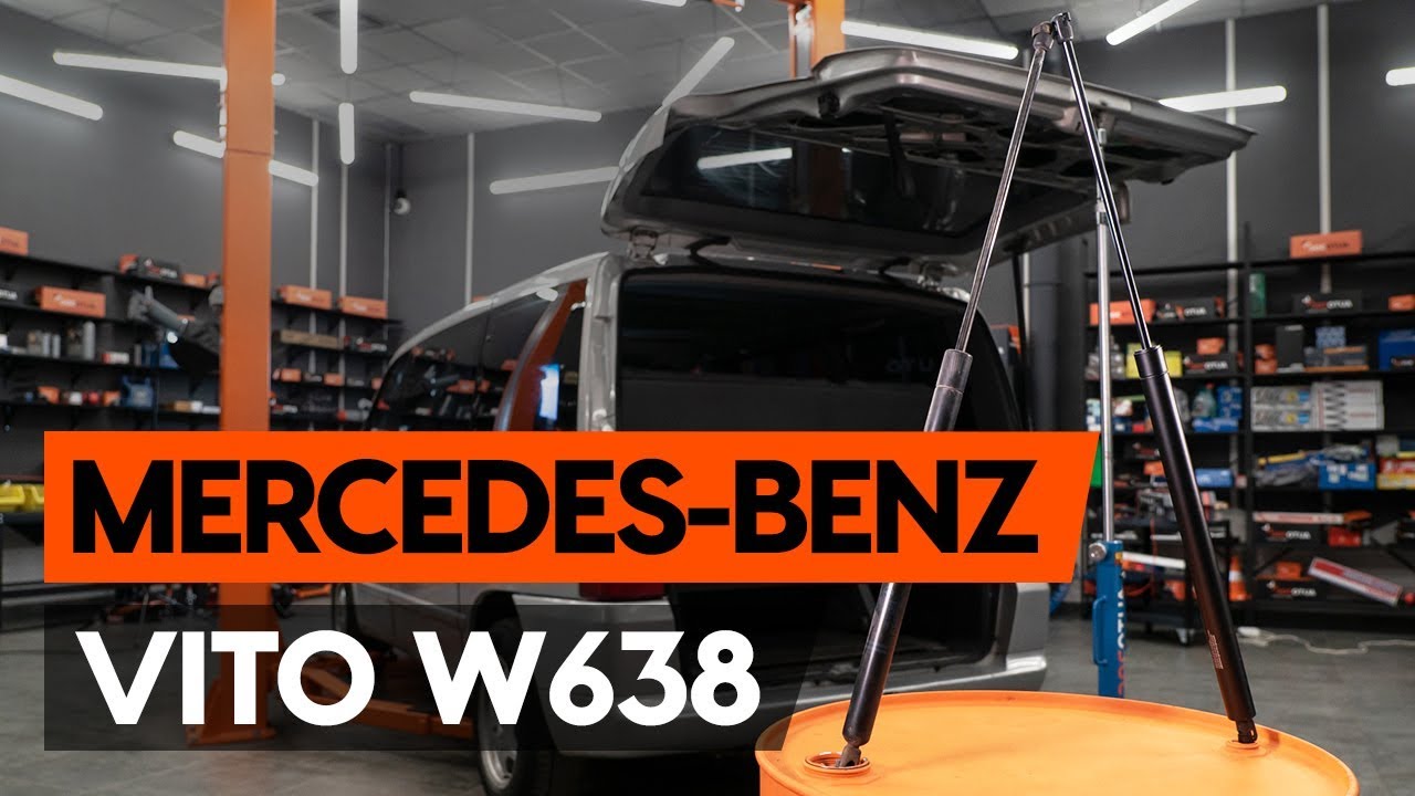 Jak vyměnit vzpery kufru na Mercedes Vito W638 – návod k výměně
