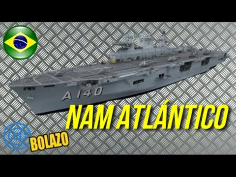 ☢️NAM ATLÁNTICO (A140): buque de asalto anfibio tipo (LPH) de Brasil☢️