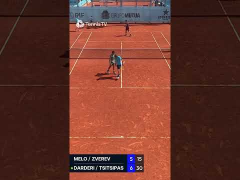 Tsitsipas vs Zverev in Madrid Doubles 👀
