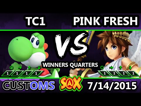 S@X 106 Customs - TC1 (Villager, Yoshi) Vs. Pink Fresh (Pit, Lucas) SSB4 WQ - Smash Wii U - Smash 4