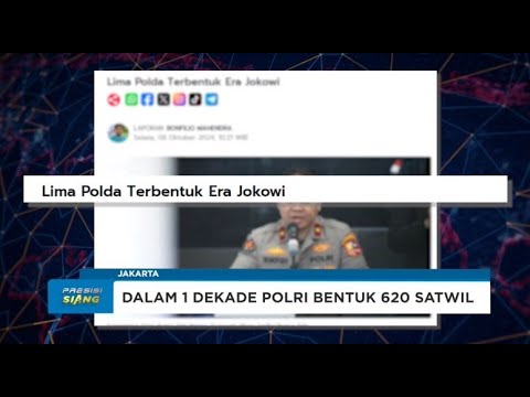 KINERJA POLRI DI MASA PRESIDEN JOKOWI MENINGKAT