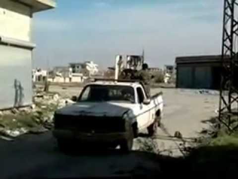 استهداف حاجز سمير رعد في ريف القصير في حمص بواسطة رشاش 14 من قبل كتيبة الشهيد ضياء جمول