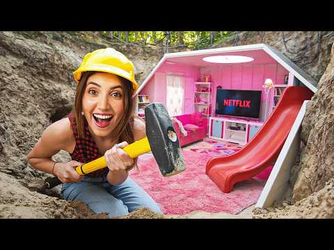 I Built a SECRET Survival Bunker for my Family!