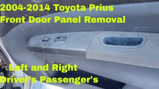2004-2014 Toyota Prius Front Door Panel Removal Left and Right Driver's Passenger's